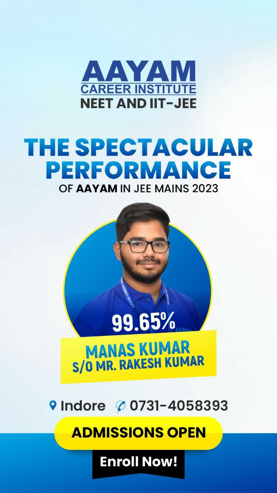 JEE Mains 2023 result poster 2